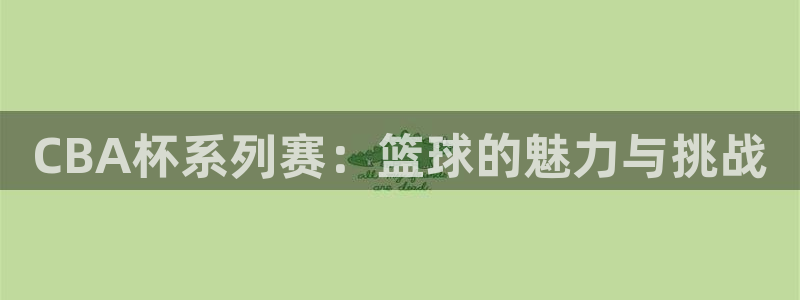 球速体育app合法吗：CBA杯系列赛：篮球的魅力与挑战