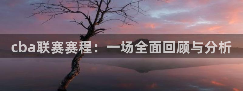 球速体育是正规平台吗知乎：cba联赛赛程：一场全面回顾与分析